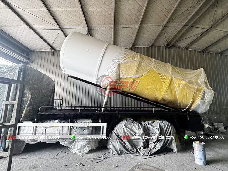 Painting for the Sewer Cleaning Truck - SPV Trucks